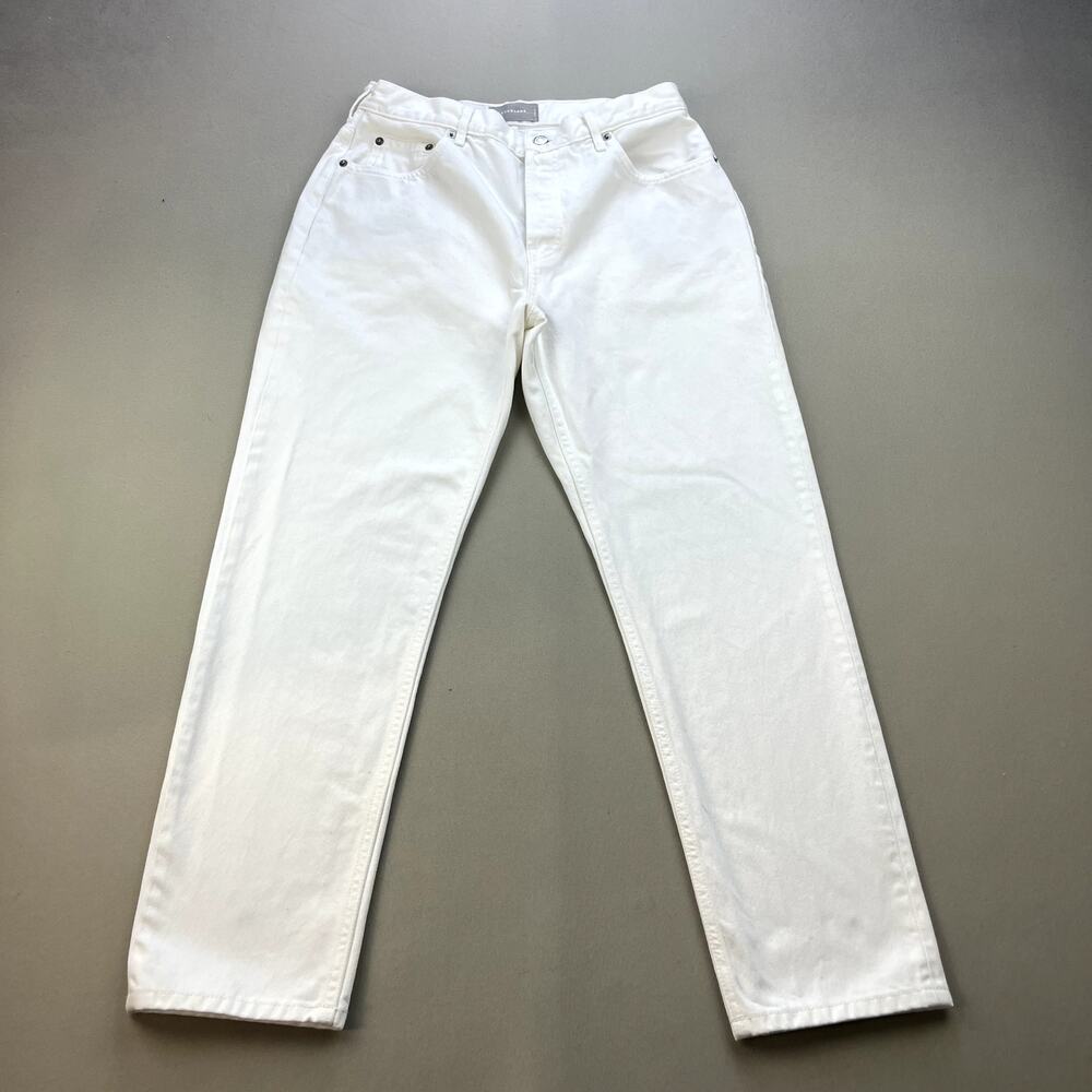 Everlane Jeans Womens 30 White Denim High Rise Cheeky Fit Straight Leg Cotton
